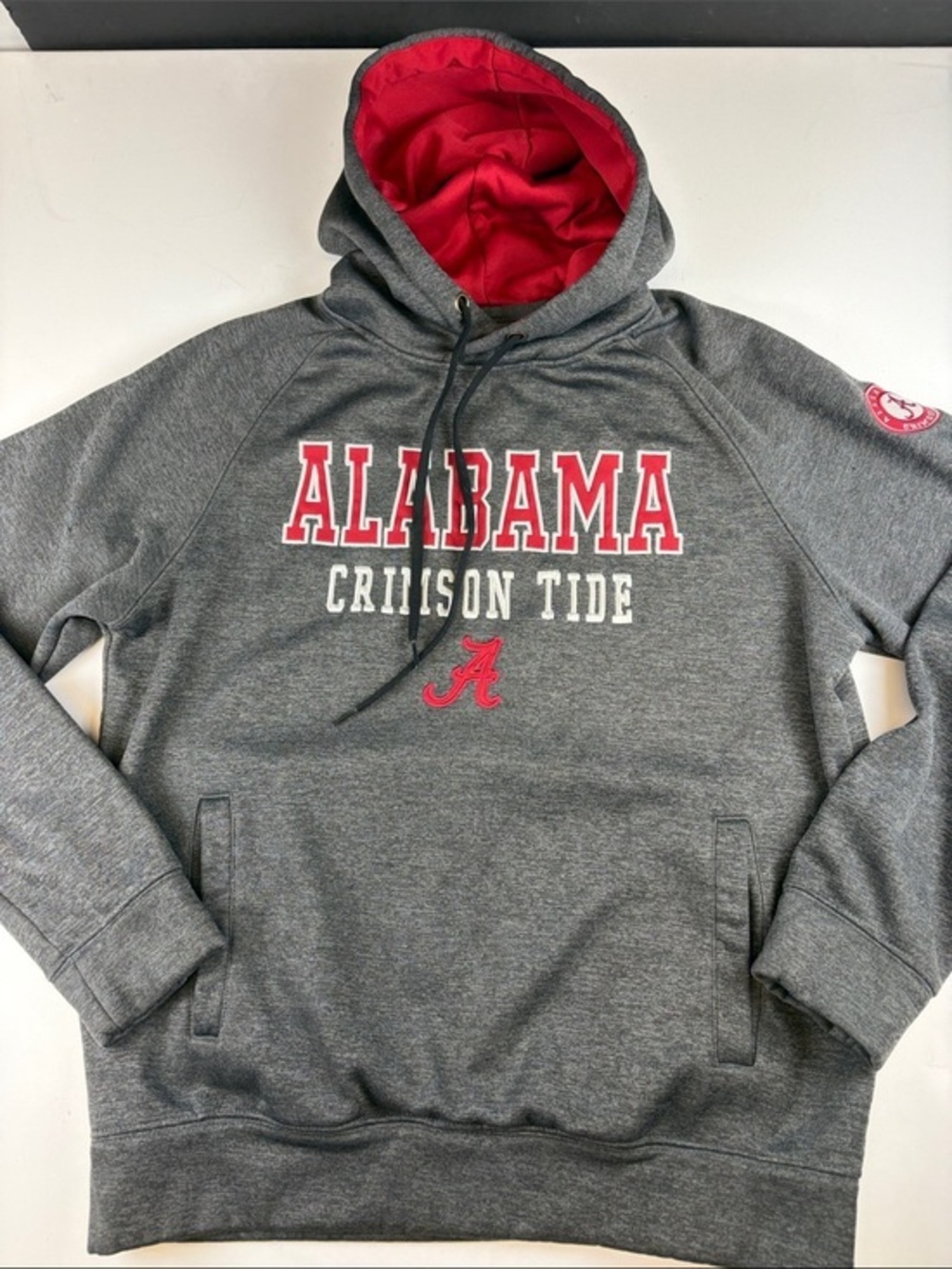 ALABAMA CRIMSON TIDE HRAY PERFORMANCE HOODIE PULLOVER EMBROIDERED LOGO SIZE MEDI